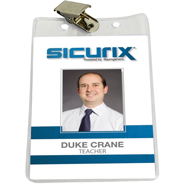 ID Badge Holder, Vertical, PK50