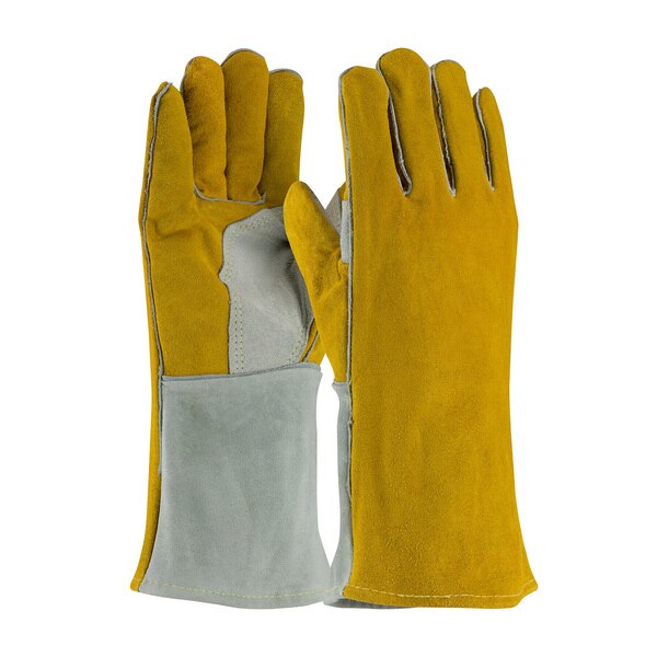 Welding Gloves, Cowhide Palm, Mens, 12PK