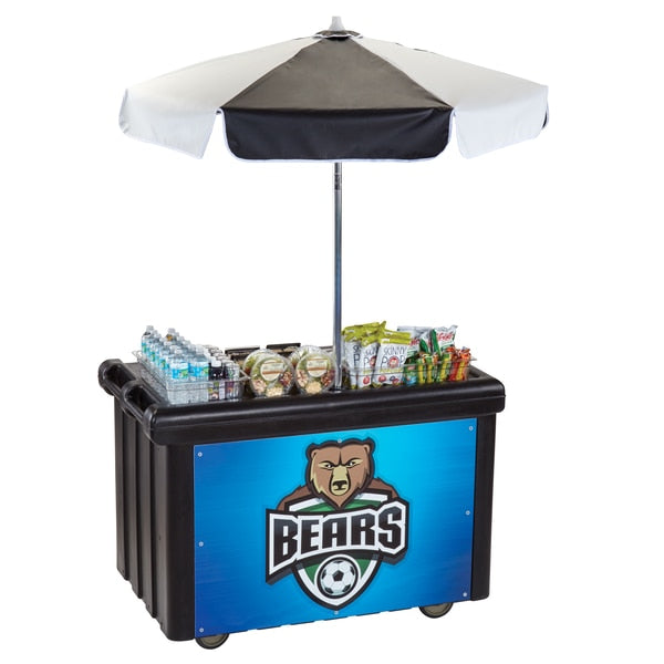Camcruiser Vending Cart With Umbrella Bl
