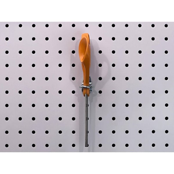 3/4 In. I.D. Steel Single Ring Tool Holder for 1/8 In. and 1/4 In. Pegboard 10 Pack