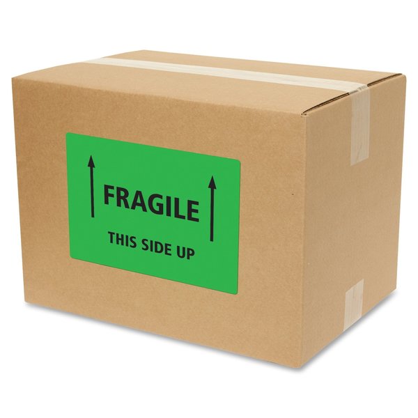 Neon Shipping Labels, Laser, 5-1/2