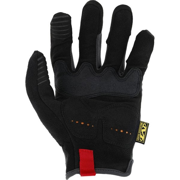 Mechanics Impact Gloves, M, Black/Gray, Reinforced Palm, Trek Dry(R)/TPR