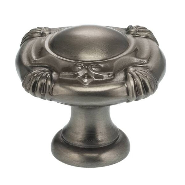 Ornate Cabinet Knob Antique Nickel 1-3/16