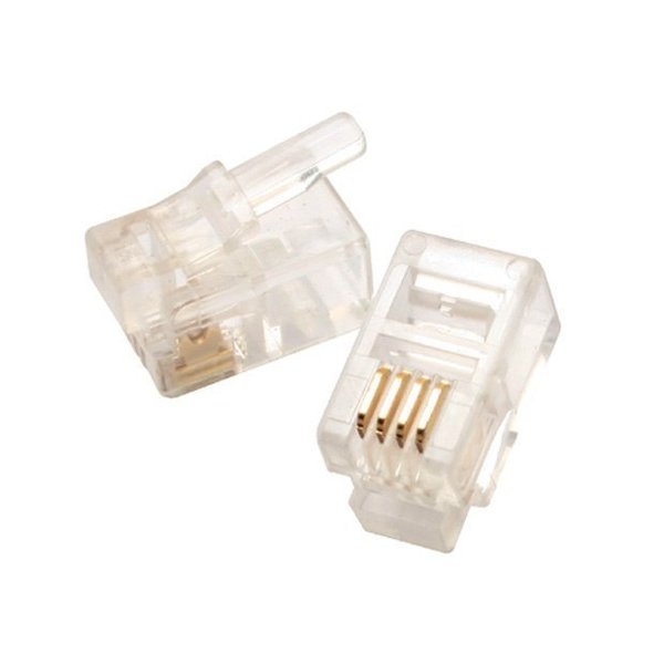 Modular Plug, 4P4C, Flat Cable, PK50
