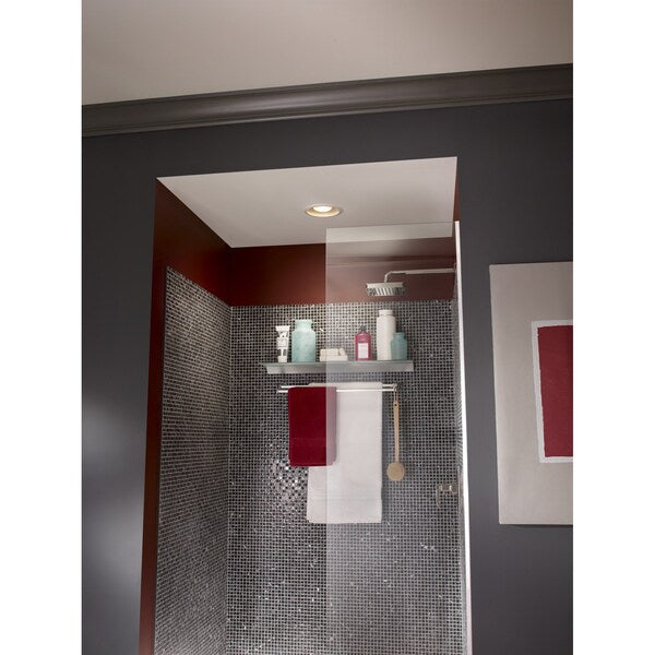 Ceiling Recessed Fan, 70 cfm cfm, 4 in Duct Dia., 120V AC, Yes