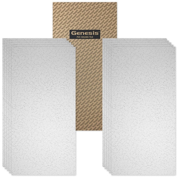 Printed Pro Ceiling Tile, 48 in W x 24 in L, 10 PK