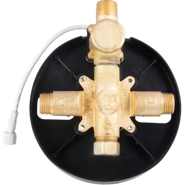 Led Trutemp Pressure Balance Valve W/Chrome Trim Kit, Finish: Chrome