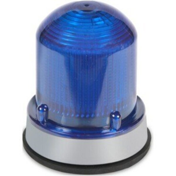 Warning Light, LED, 120VAC, Blue, 65 FPM