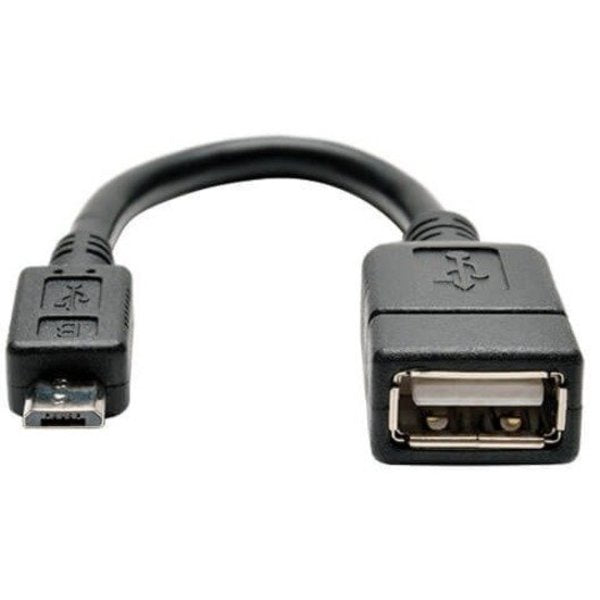 Micro USB Adapter Cable, Micro, M/F, 6
