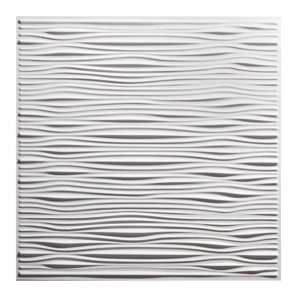 Drifts Ceiling Tile, 24 in W x 24 in L, 12 PK