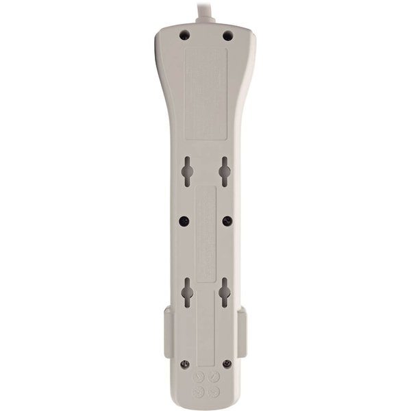 Datacom Surge Protector, 7 Outlet, White