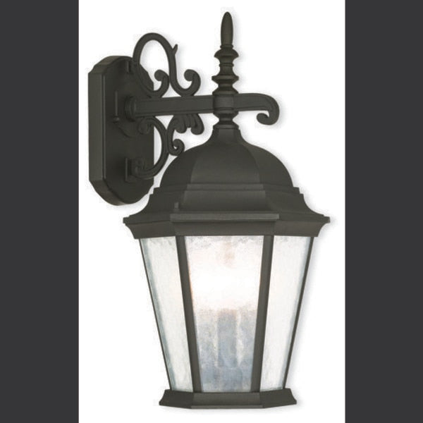 Hamilton 3 Light Textured Black Outdoor Wall Lantern