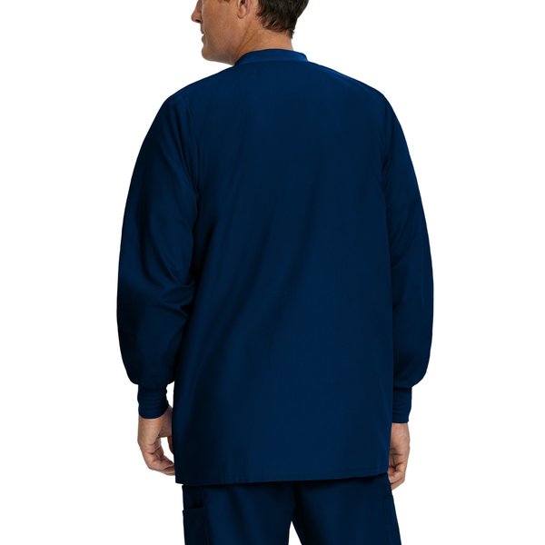 Warmup Jacket, S, Navy, 31-1/2 In. L