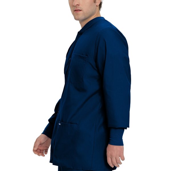 Warmup Jacket, S, Navy, 31-1/2 In. L