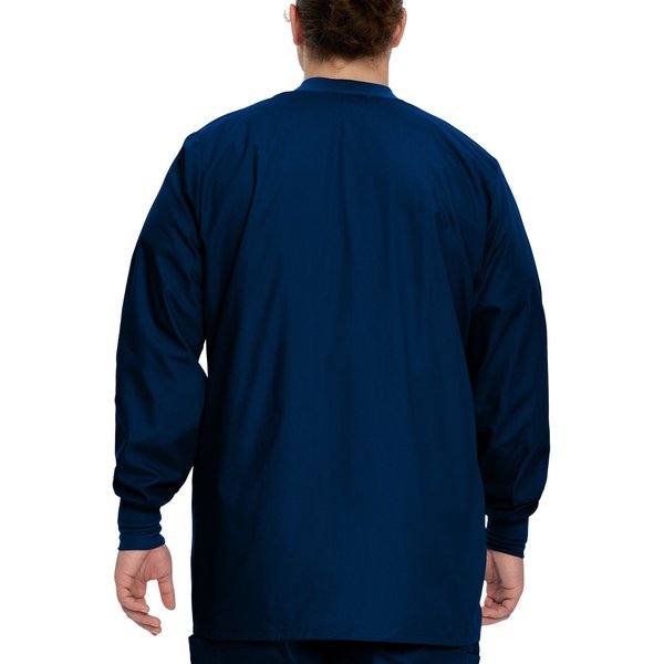 Warmup Jacket, S, Navy, 31-1/2 In. L