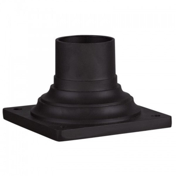 Textured Black Outdoor Pier Mount Adapte