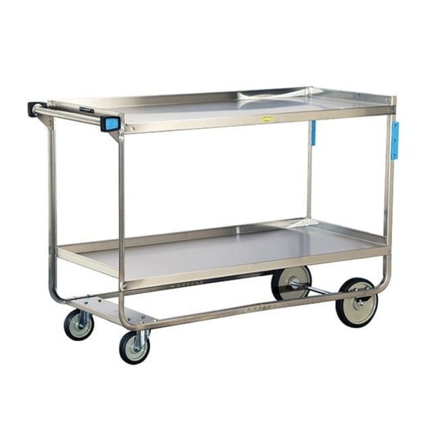 Stainless Steel Utility Cart; 700 Lb Capacity, 2 Shelf, 21