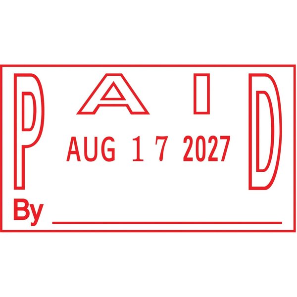 Self-Inking Paid and Date Stamp