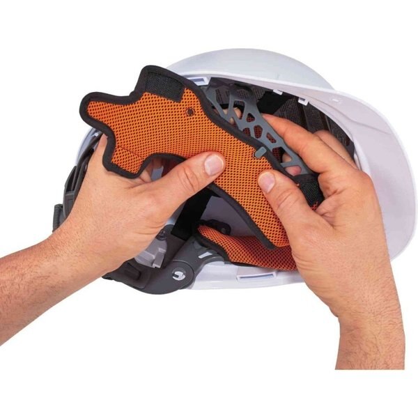 Orange Hard Hat Replacement Sweatba, PK3