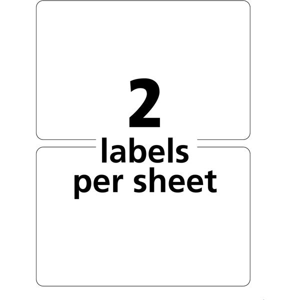AveryÂ® White Permanent Durable ID Labels for Laser Printers 6579, 5