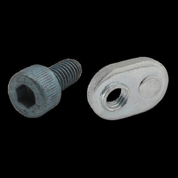 M5-0.80 Socket Head Cap Screw, Blue Zinc Plated Steel, 10 mm Length