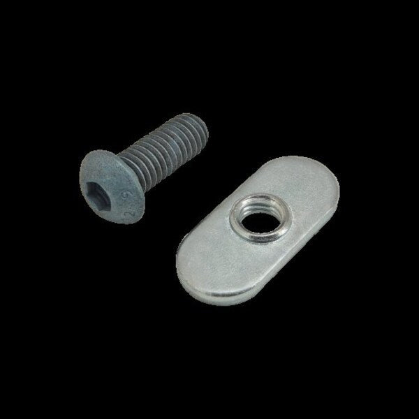M6-1.00 Socket Head Cap Screw, Blue Zinc Plated Steel, 16 mm Length
