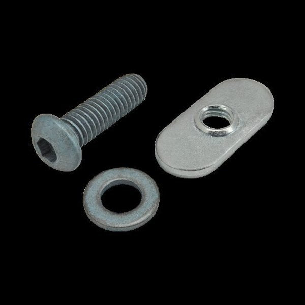 M6-1.00 Socket Head Cap Screw, Blue Zinc Plated Steel, 20 mm Length