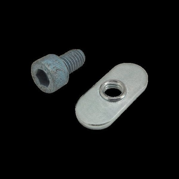 M6-1.00 Socket Head Cap Screw, Blue Zinc Plated Steel, 10 mm Length