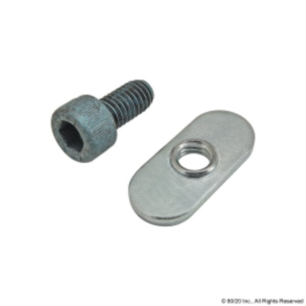 M6-1.00 Socket Head Cap Screw, Blue Zinc Plated Steel, 12 mm Length
