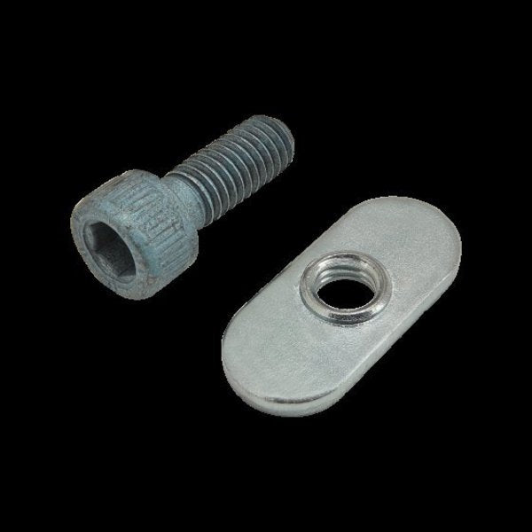 M6-1.00 Socket Head Cap Screw, Blue Zinc Plated Steel, 16 mm Length