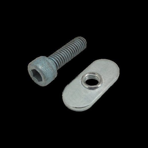 M6-1.00 Socket Head Cap Screw, Blue Zinc Plated Steel, 20 mm Length