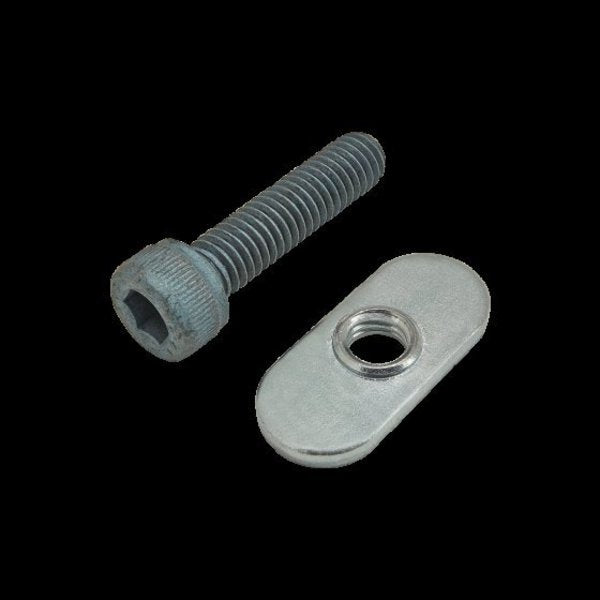 M6-1.00 Socket Head Cap Screw, Blue Zinc Plated Steel, 25 mm Length