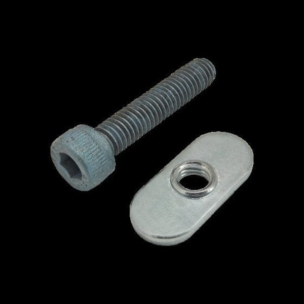 M6-1.00 Socket Head Cap Screw, Blue Zinc Plated Steel, 30 mm Length