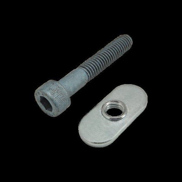 M6-1.00 Socket Head Cap Screw, Blue Zinc Plated Steel, 35 mm Length