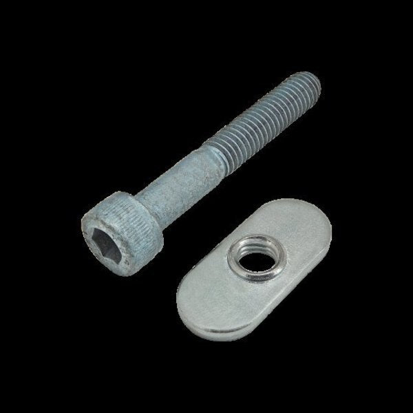 M6-1.00 Socket Head Cap Screw, Blue Zinc Plated Steel, 40 mm Length