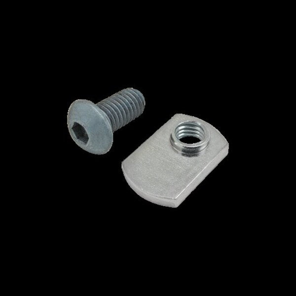 M8-1.25 Socket Head Cap Screw, Zinc Plated Steel, 16 mm Length