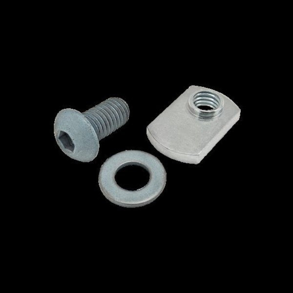 M8-1.25 Socket Head Cap Screw, Blue Zinc Plated Steel, 16 mm Length