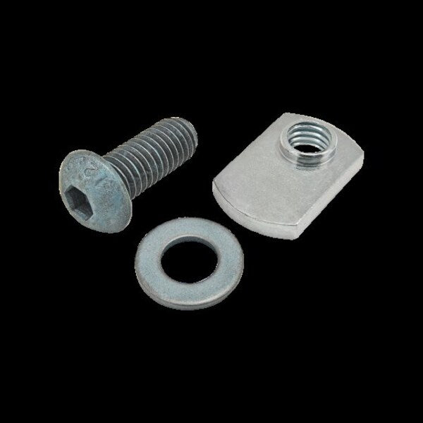 M8-1.25 Socket Head Cap Screw, Blue Zinc Plated Steel, 20 mm Length
