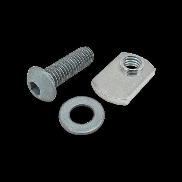 M8-1.25 Socket Head Cap Screw, Blue Zinc Plated Steel, 25 mm Length