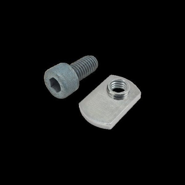 M8-1.25 Socket Head Cap Screw, Black Zinc Plated Steel, 16 mm Length
