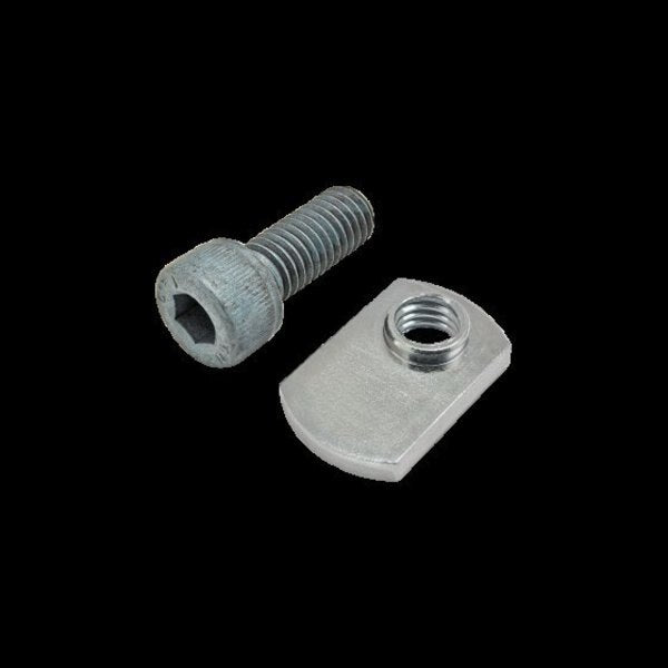 M8-1.25 Socket Head Cap Screw, Black Zinc Plated Steel, 20 mm Length