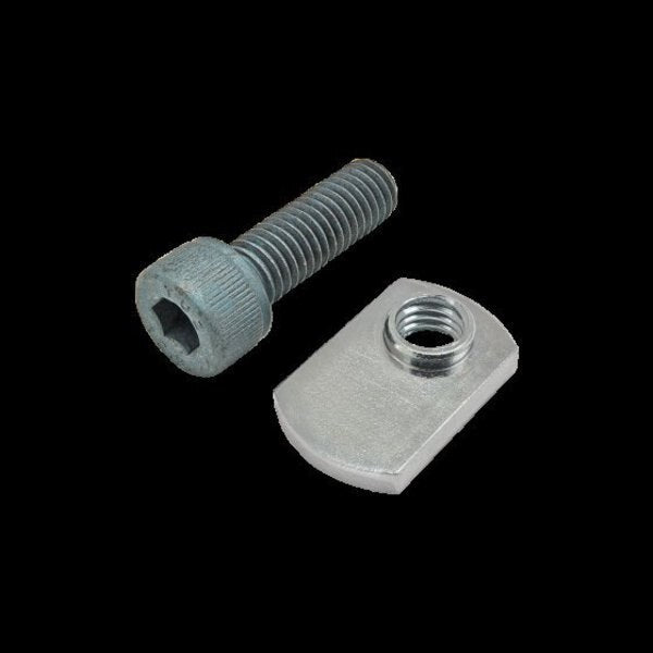 M8-1.25 Socket Head Cap Screw, Blue Zinc Plated Steel, 25 mm Length