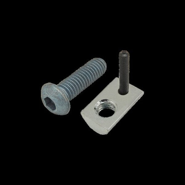 M6-1.00 Socket Head Cap Screw, Blue Zinc Plated Steel, 20 mm Length