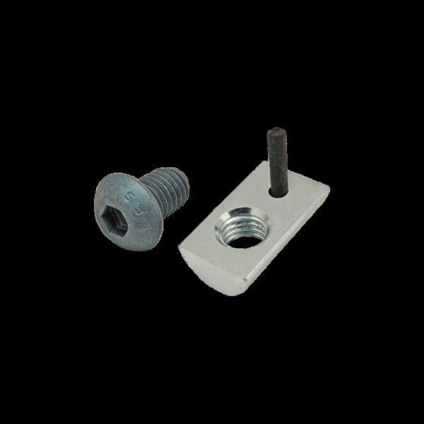 M8-1.25 Socket Head Cap Screw, Blue Zinc Plated Steel, 12 mm Length