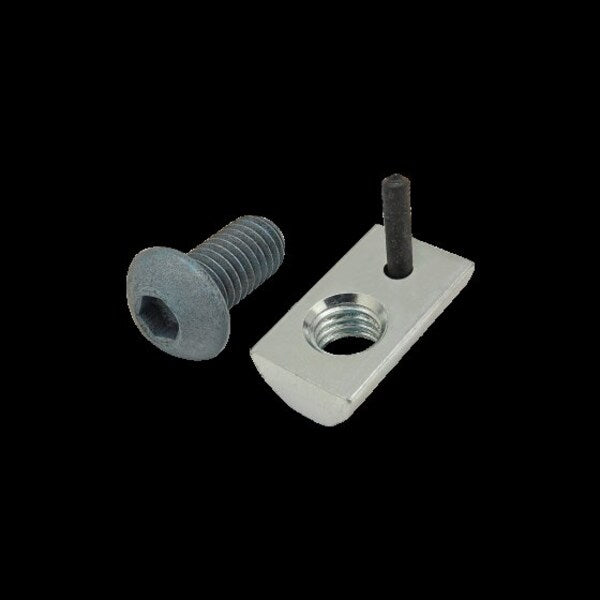 M8-1.25 Socket Head Cap Screw, Blue Zinc Plated Steel, 16 mm Length