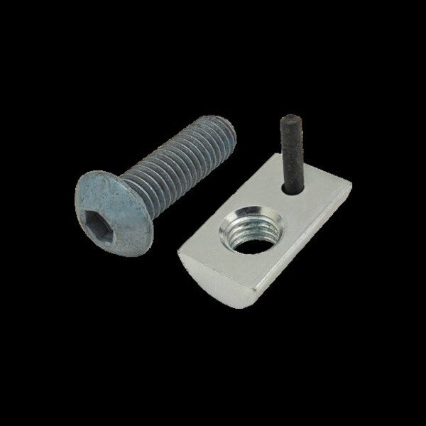 M8-1.25 Socket Head Cap Screw, Blue Zinc Plated Steel, 25 mm Length