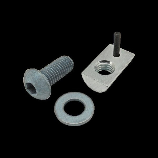 M8-1.25 Socket Head Cap Screw, Blue Zinc Plated Steel, 20 mm Length