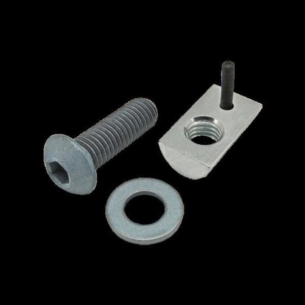 M8-1.25 Socket Head Cap Screw, Blue Zinc Plated Steel, 25 mm Length