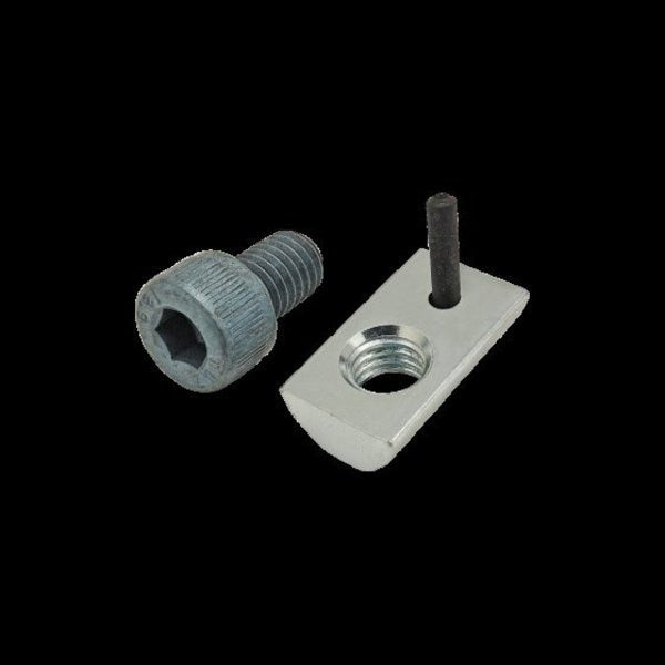 M8-1.25 Socket Head Cap Screw, Blue Zinc Plated Steel, 12 mm Length