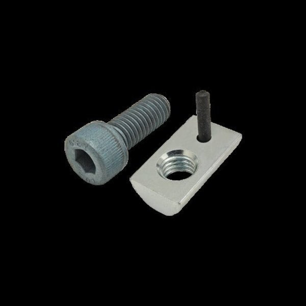 M8-1.25 Socket Head Cap Screw, Black Zinc Plated Steel, 20 mm Length